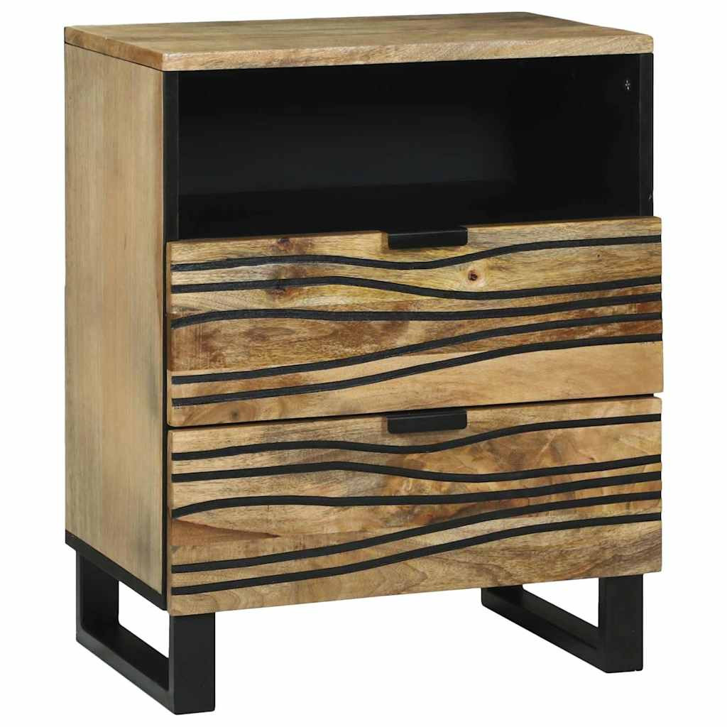 vidaXL Nachttisch Natur 50 x 33 x 62 cm Holzwerkstoff