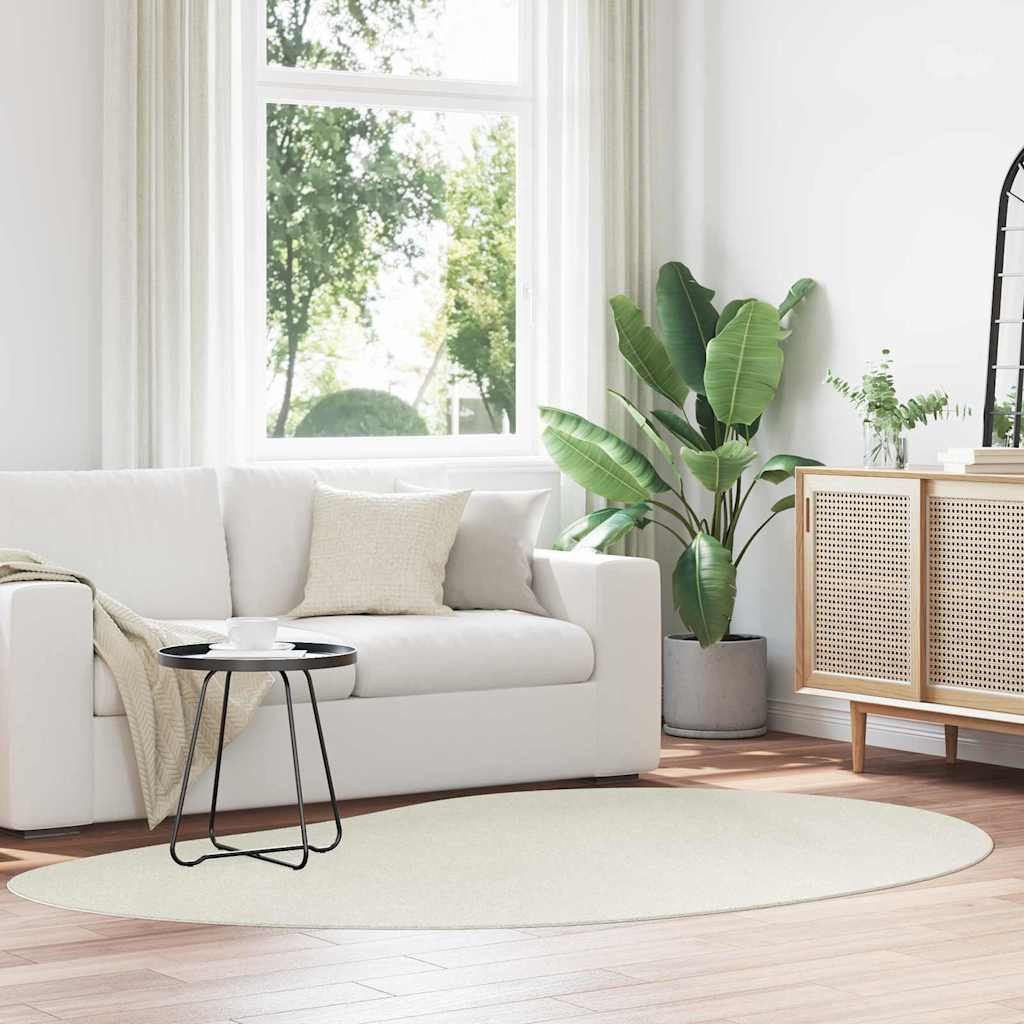 vidaXL Bereichsteppiche HUARTE Creme 160 x 230 cm Polyester