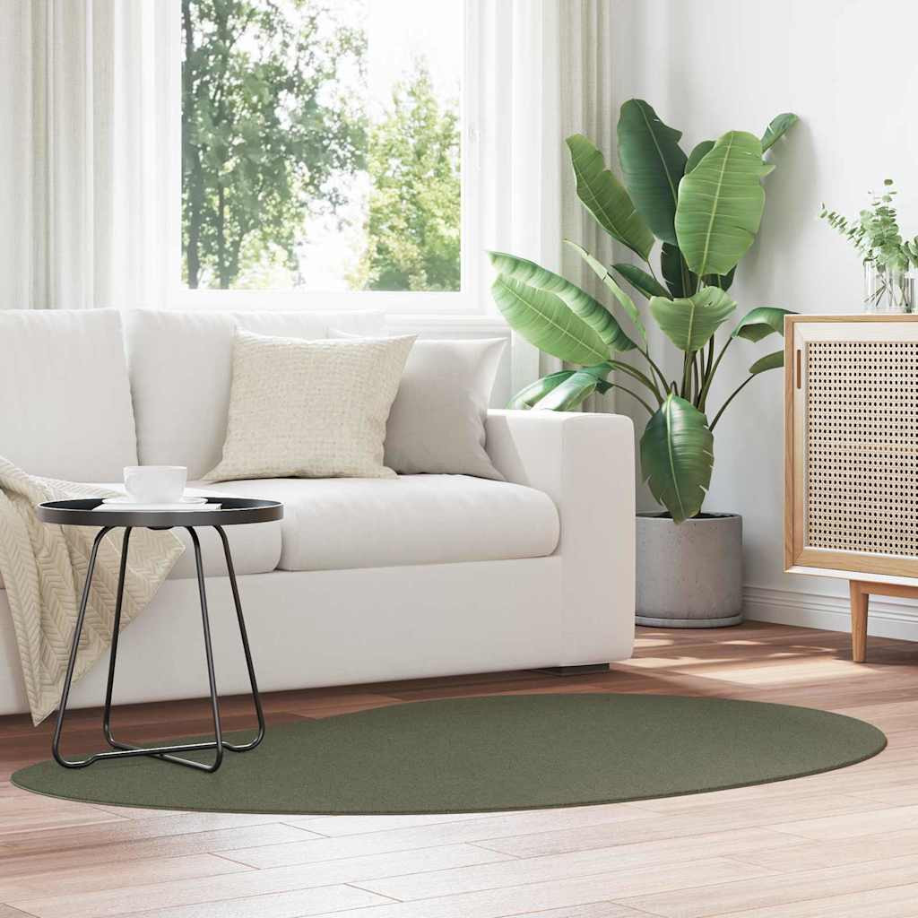 vidaXL Bereichsteppiche HUARTE Waldgrün 120 x 170 cm Polyester
