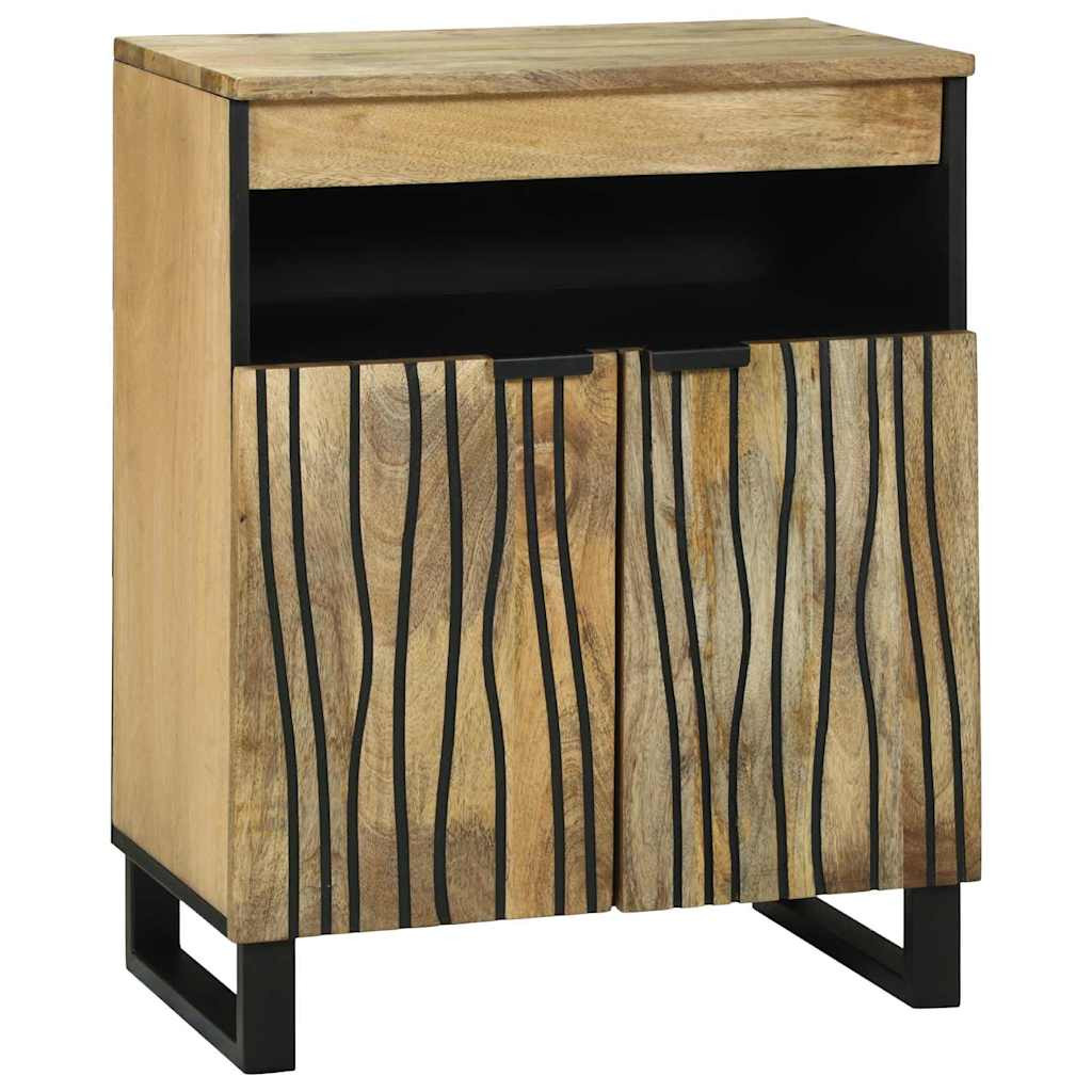 vidaXL Sideboard Braun 60 x 33 x 75 cm massives Mangoholz