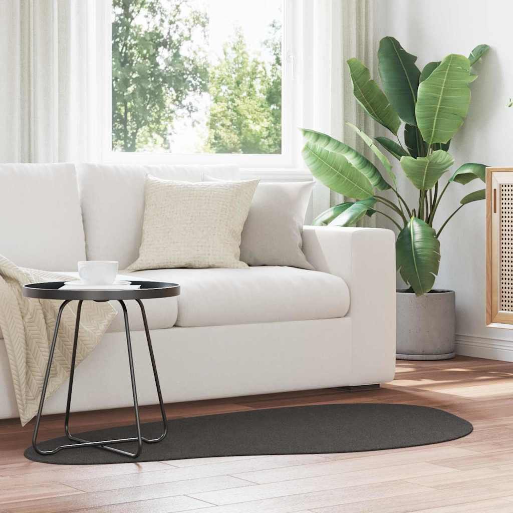vidaXL Bereichsteppiche HUARTE Anthrazit 80 x 150 cm Polyester