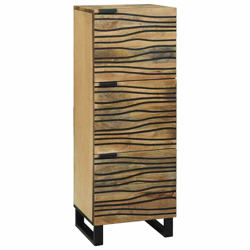 vidaXL Hochboard Braun 40 x 33 x 110 cm massives Mangoholz