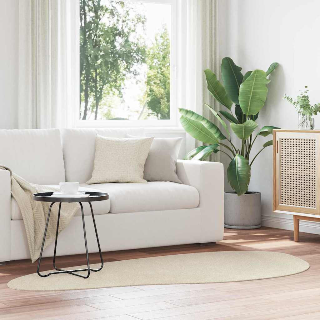 vidaXL Bereichsteppiche HUARTE Beige 100 x 200 cm Polyester