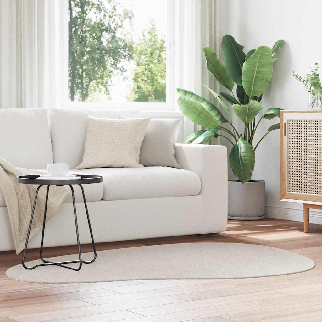 vidaXL Bereichsteppiche HUARTE Sand 120 x 170 cm Polyester