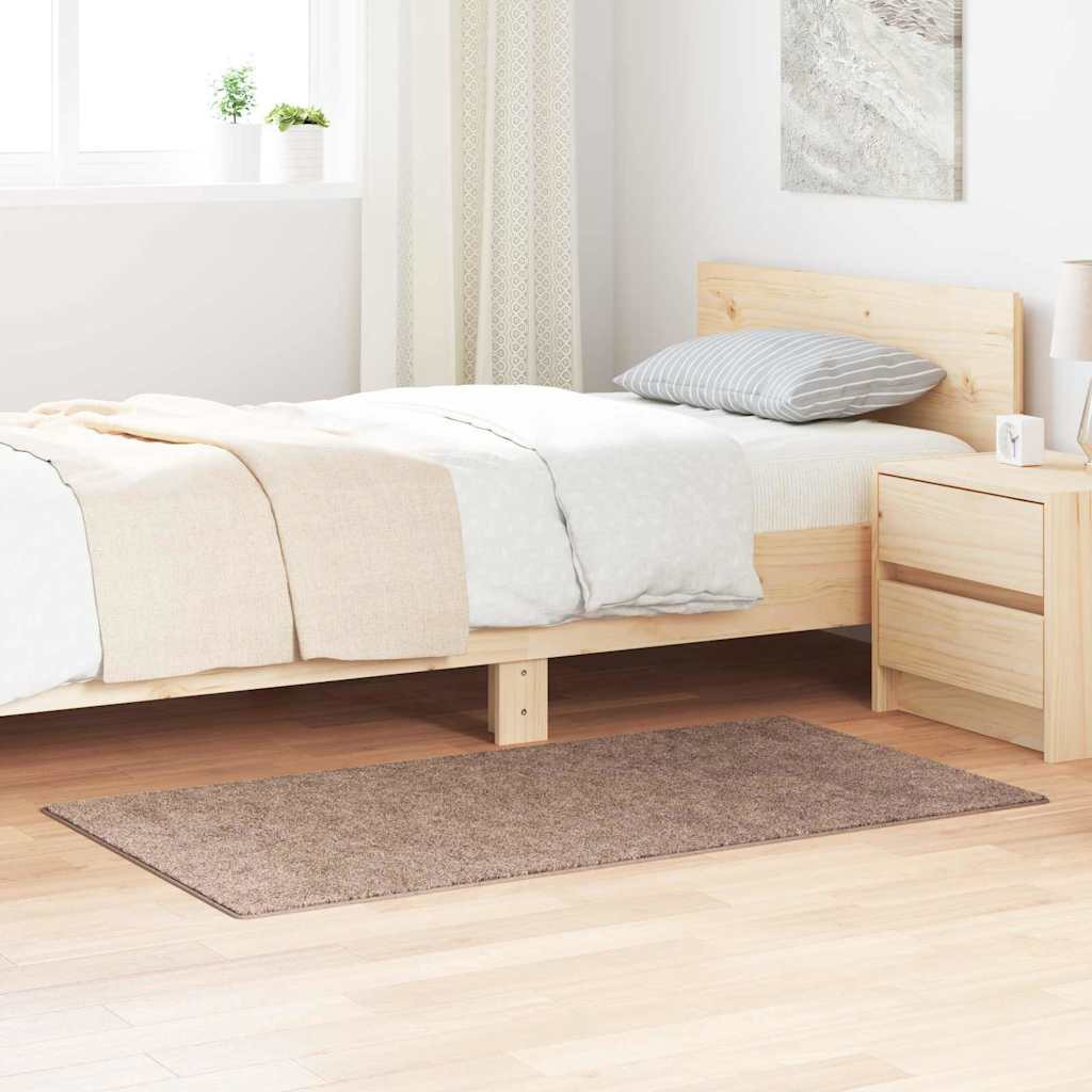 vidaXL Anti-Rutsch Shaggy Teppich Braun 80 x 150 cm PP