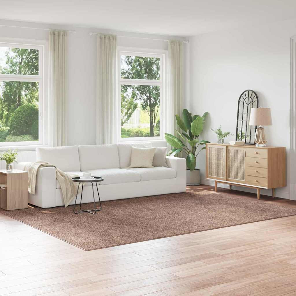 vidaXL Anti-Rutsch Shaggy Teppich Braun 240 x 340 cm PP