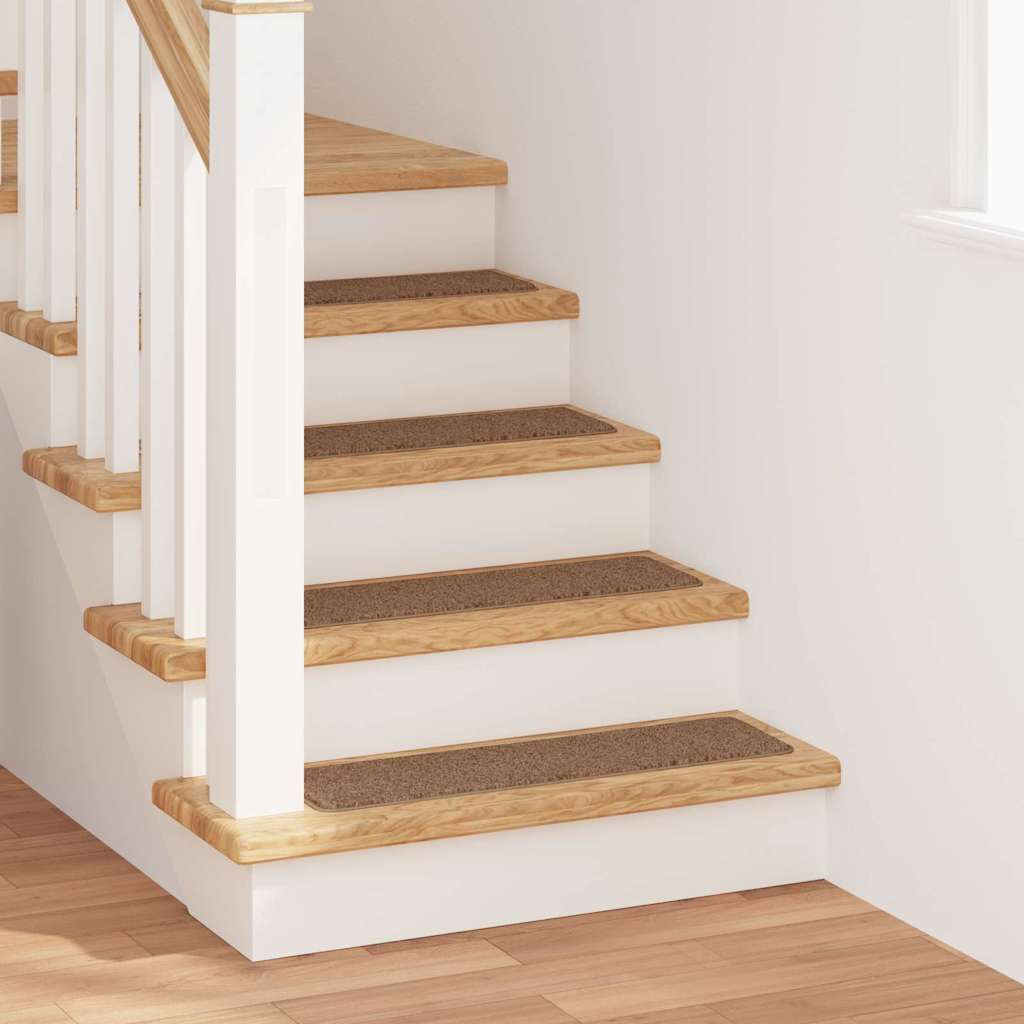 vidaXL Rutschfeste Treppenmatten 15 pcs Gelb 75 x 20 cm PP