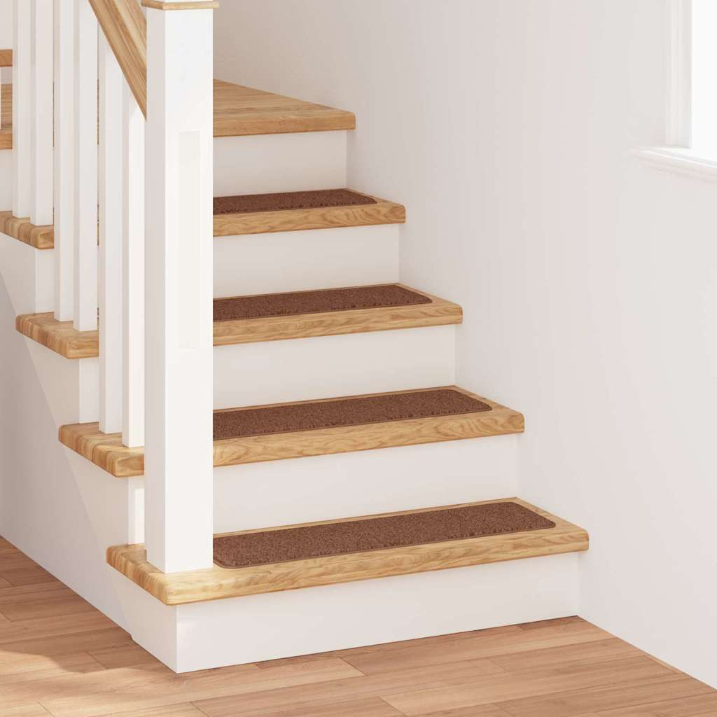 vidaXL Rutschfeste Treppenmatten 15 pcs Gelb 75 x 20 cm PP