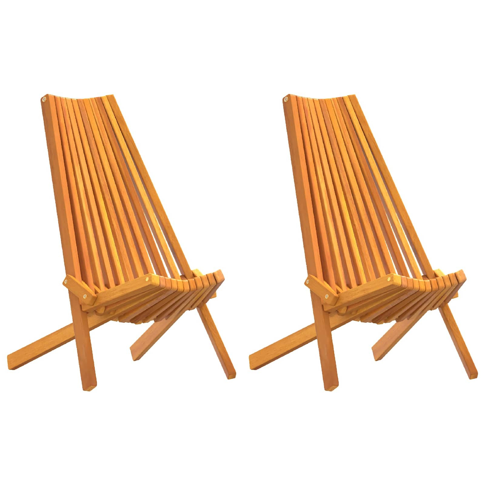 vidaXL Stuhl 2 pcs Braun 69 x 56 x 84 cm Massivholz Akazie
