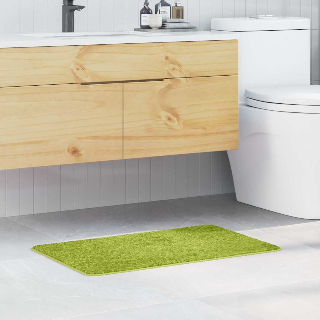 vidaXL Rutschfeste Badmatte Grün 50 x 80 cm PP