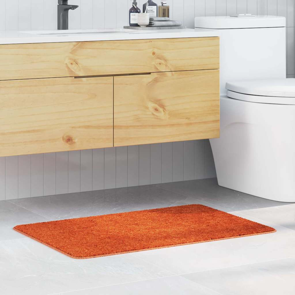 vidaXL Rutschfeste Badmatte Orange 60 x 90 cm PP