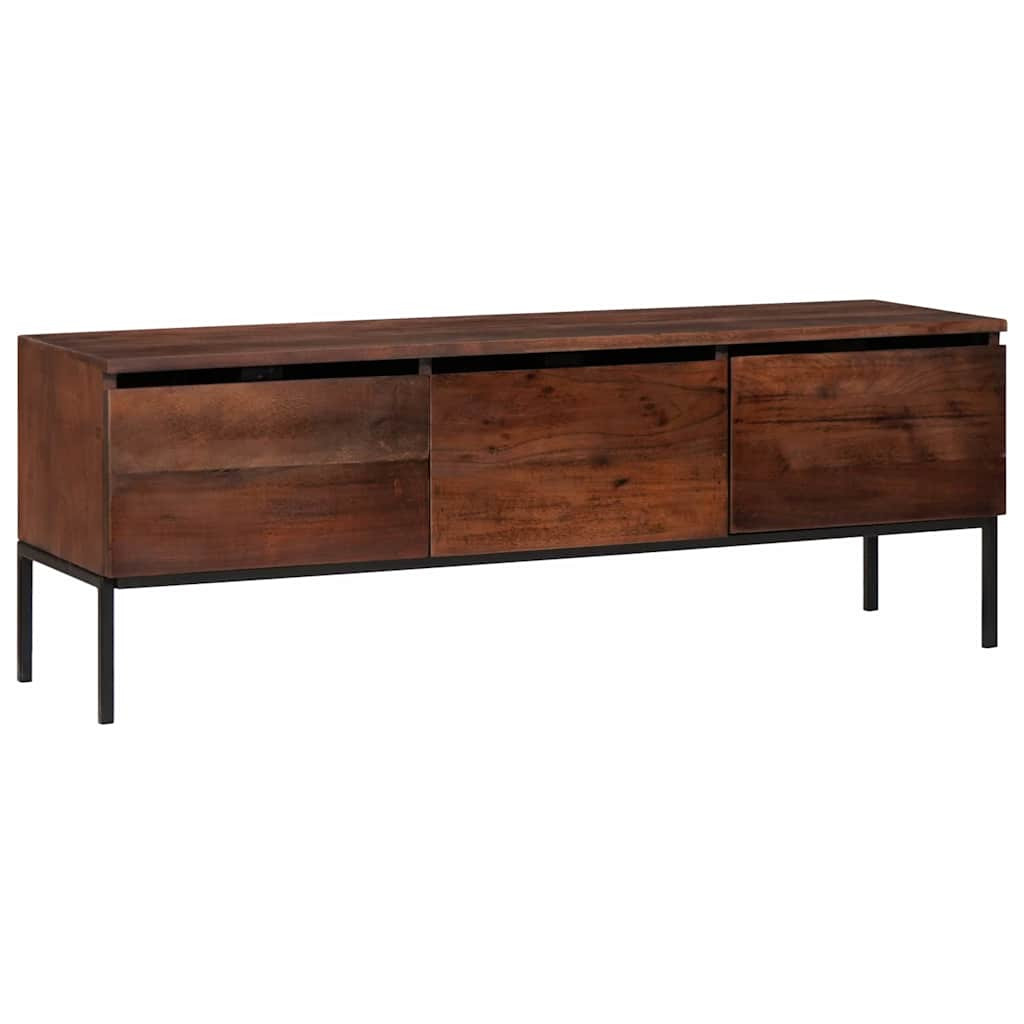 vidaXL TV-Schränk Honigbraun 110 x 30 x 36 cm Massivholz Akazie