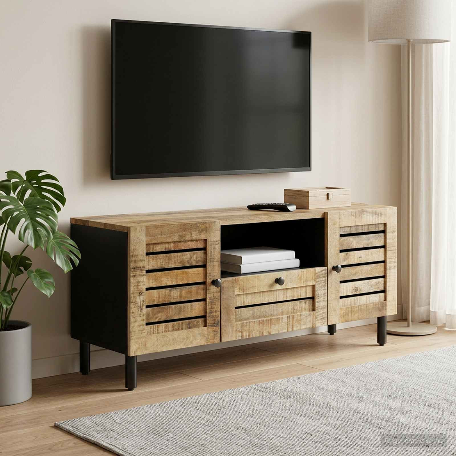 vidaXL Stauraumschränke Natur 105 x 33 x 46 cm Massivholz Mango