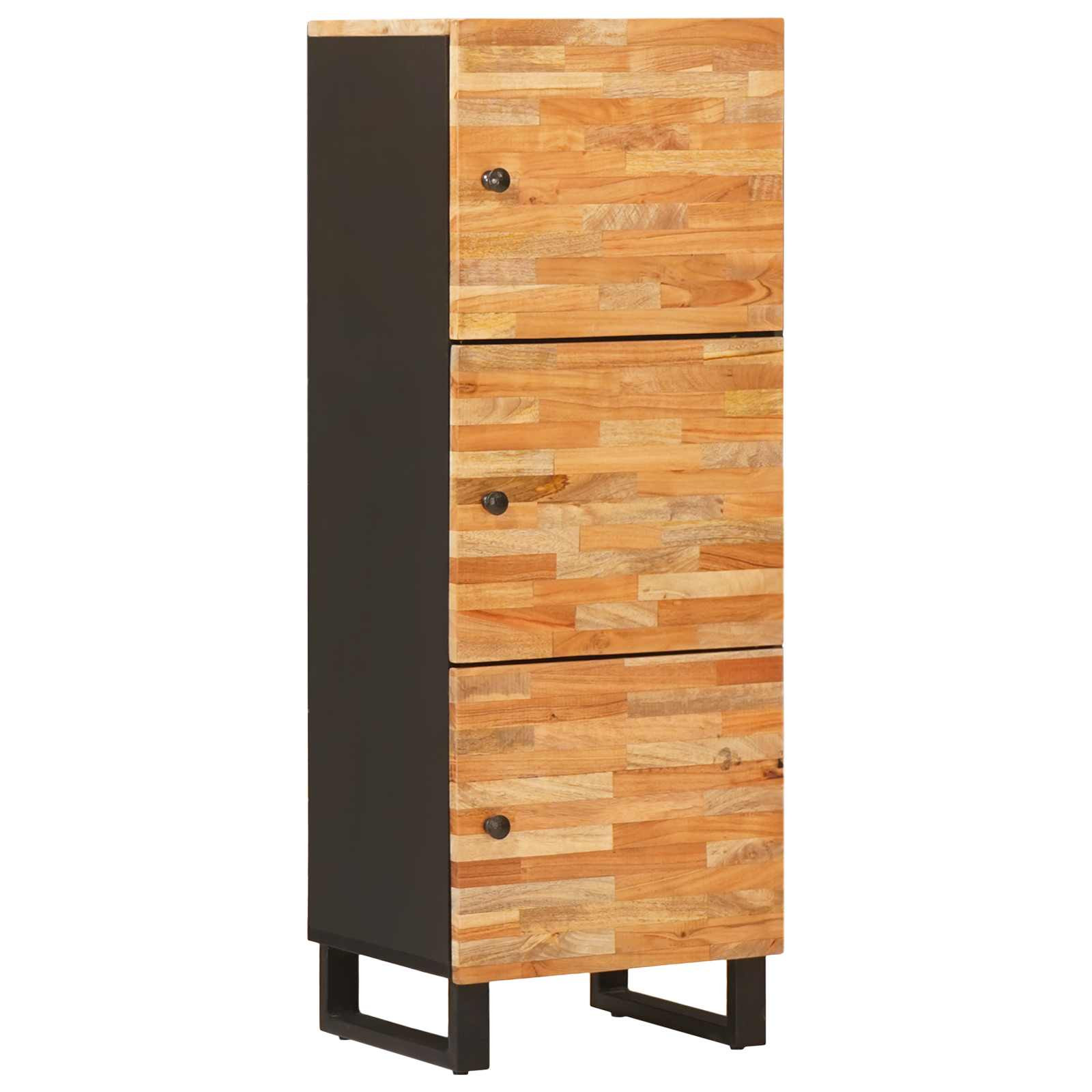vidaXL Aufbewahrung Highboard Braun 40 x 33 x 110 cm Massivholz Mango