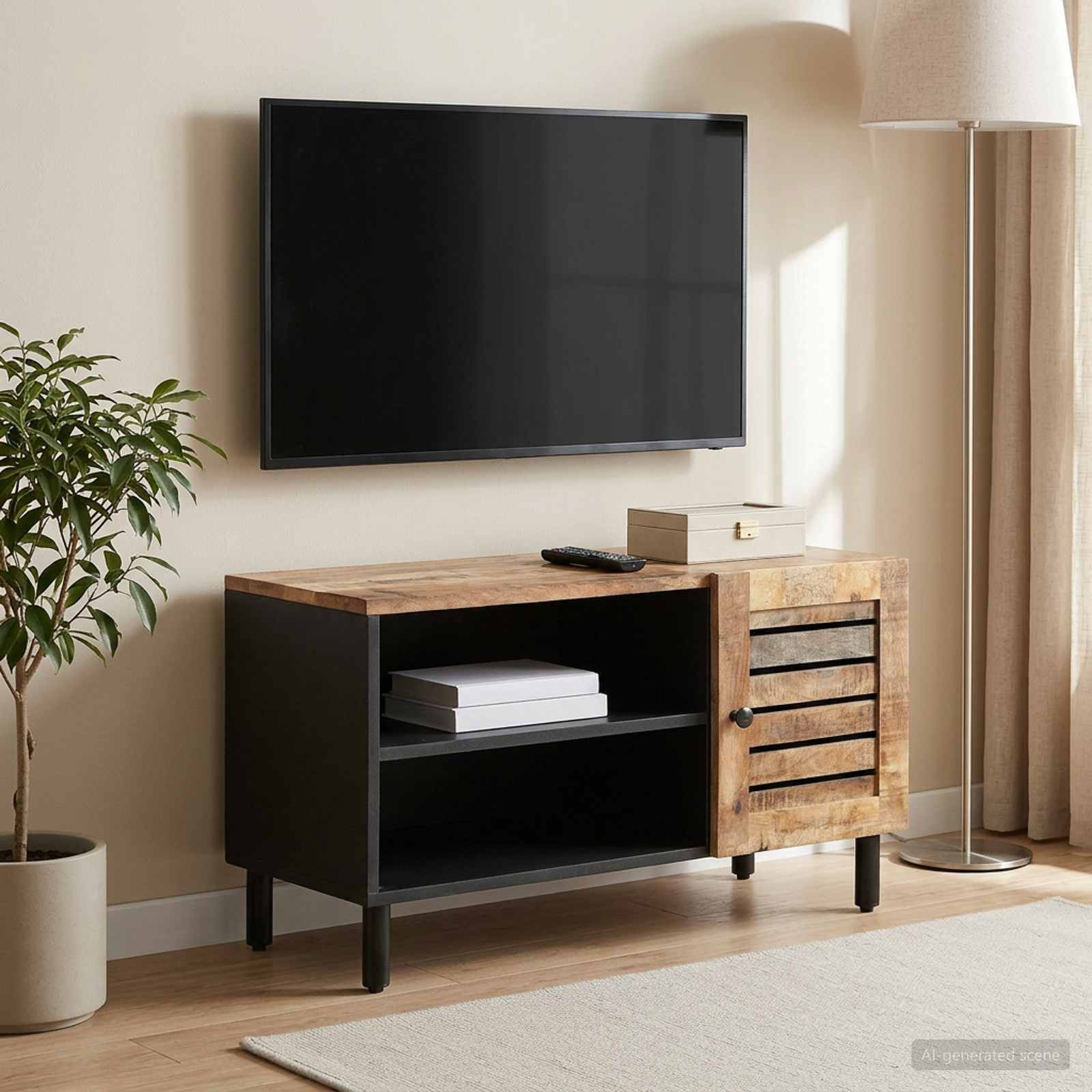 vidaXL Stauraumschränke Natur 80 x 33 x 46 cm Massivholz Mango