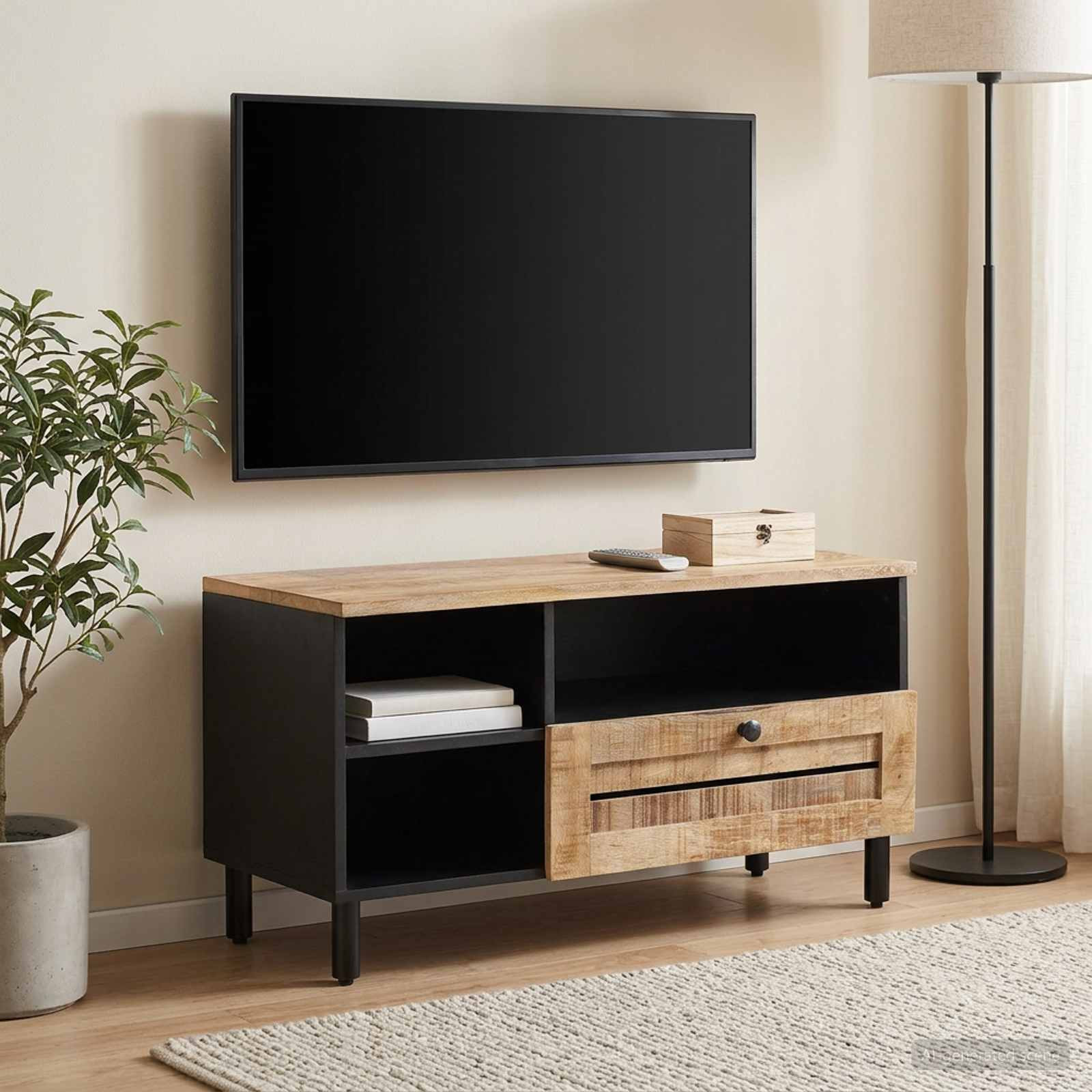 vidaXL Stauraumschränke Braun 80 x 33,5 x 46 cm Massivholz Mango