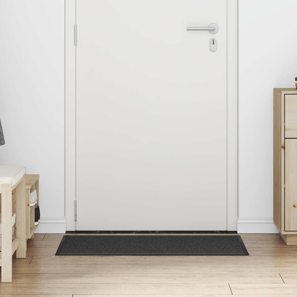 vidaXL Fußmatte Schwarz 60 x 90 cm Polypropylen