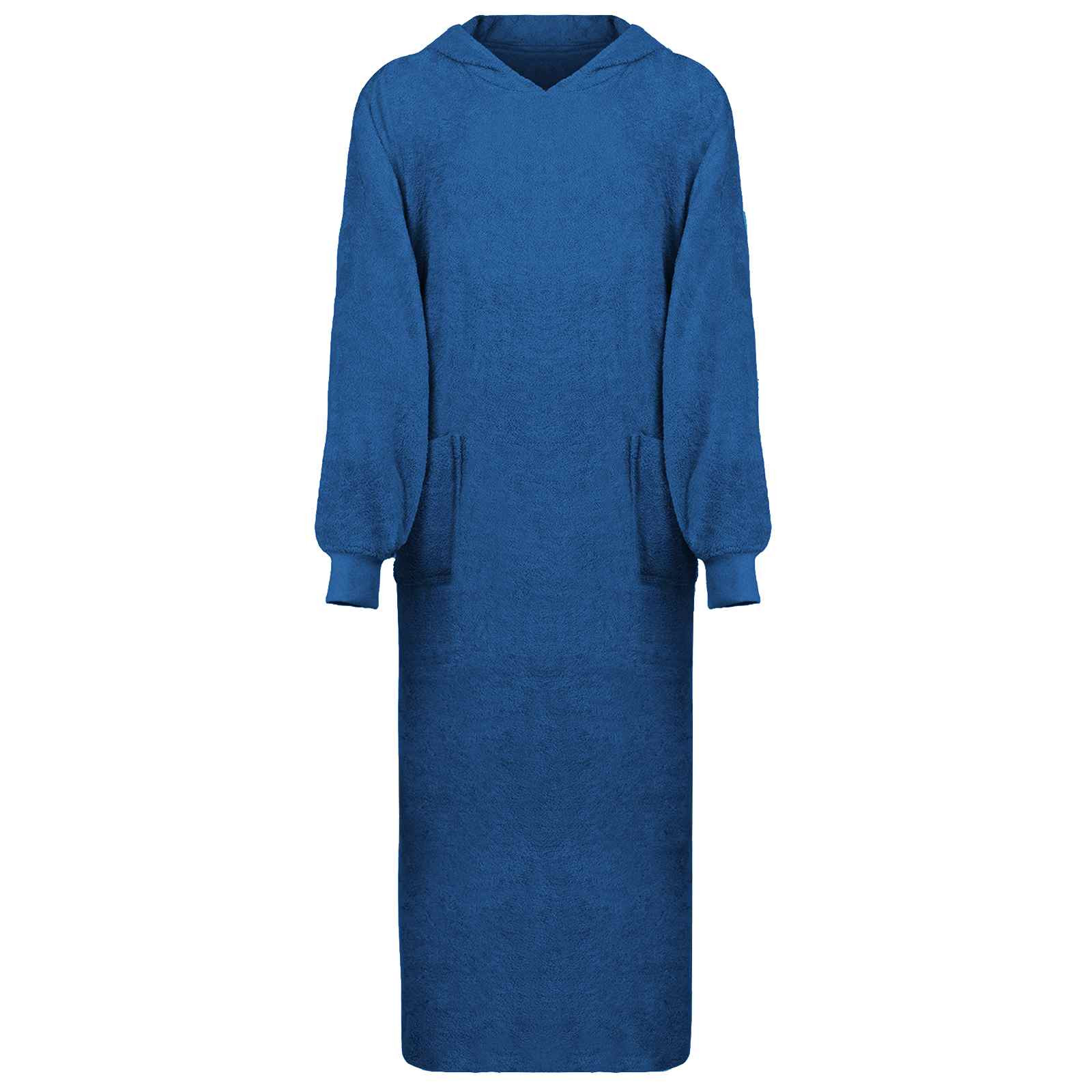 vidaXL Decken-Hoodie KINN Marineblau XXL Baumwolle