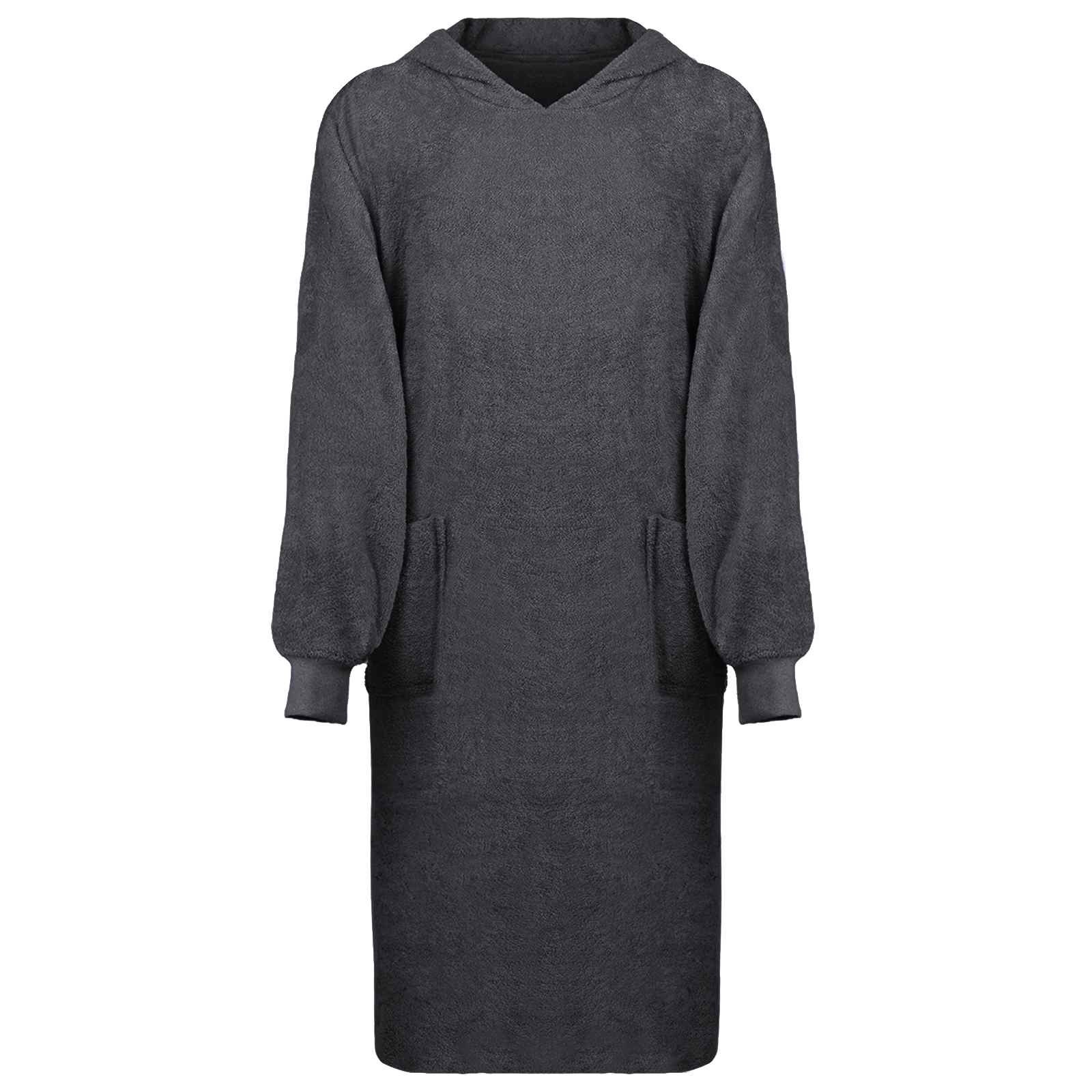 vidaXL Decken-Hoodie KINN Anthrazit XL Baumwolle