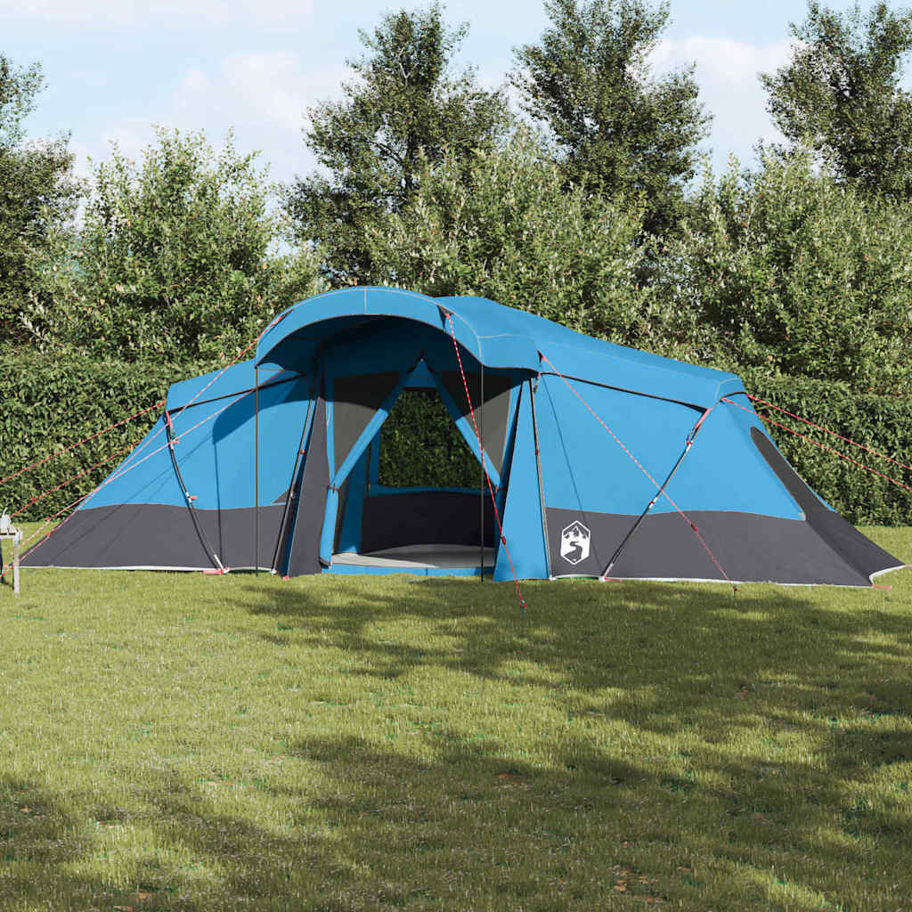 vidaXL Familienzelt mit Dach Blau und Grau 721 x 335 x 212 cm