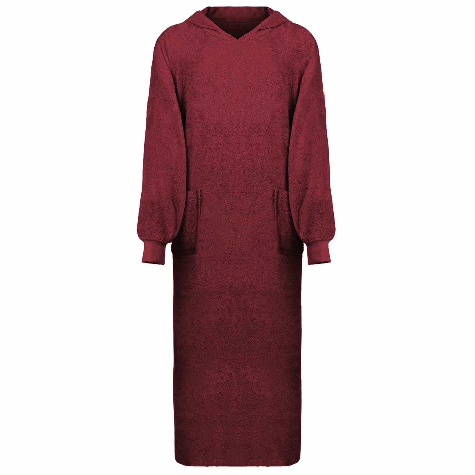 vidaXL Decken-Hoodie KINN Rot XXL Baumwolle