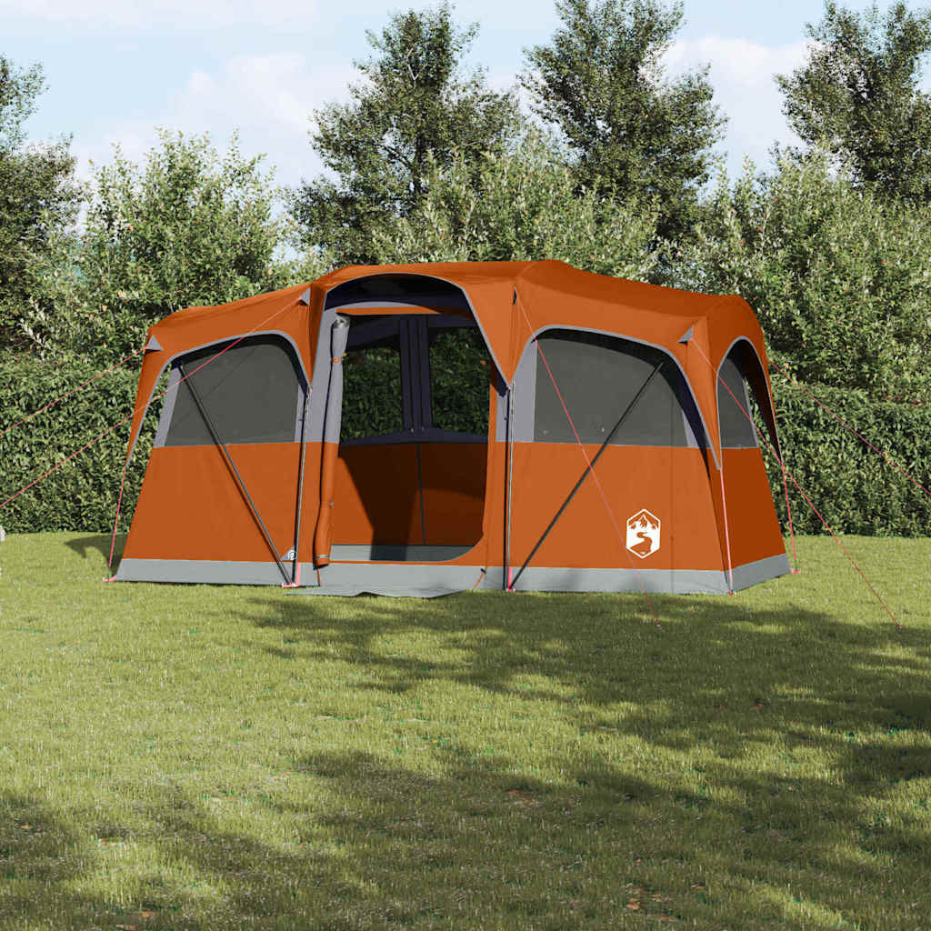 vidaXL Familienzelt mit Dach Orange und Orange 435 x 255 x 216 cm