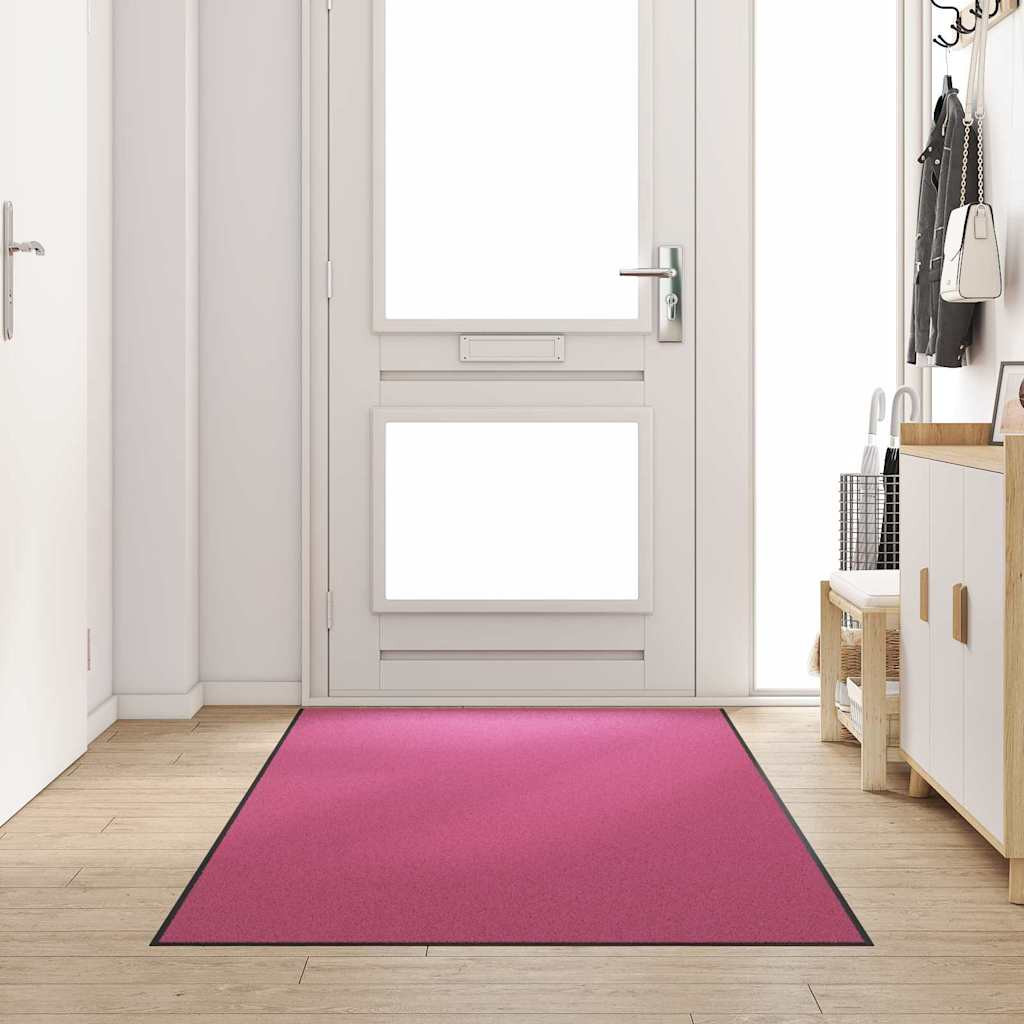 vidaXL Fußmatte Rosa und Schwarz 120 x 300 cm 100% Polyamid