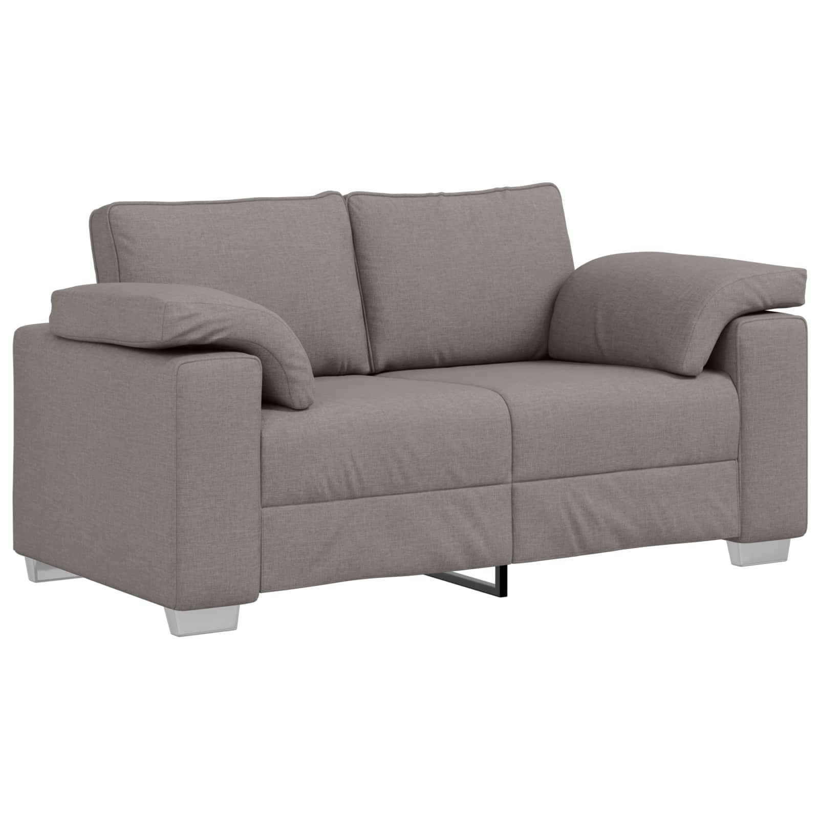 vidaXL Zweisitzer-Sofa Taupe 160 cm Stoff