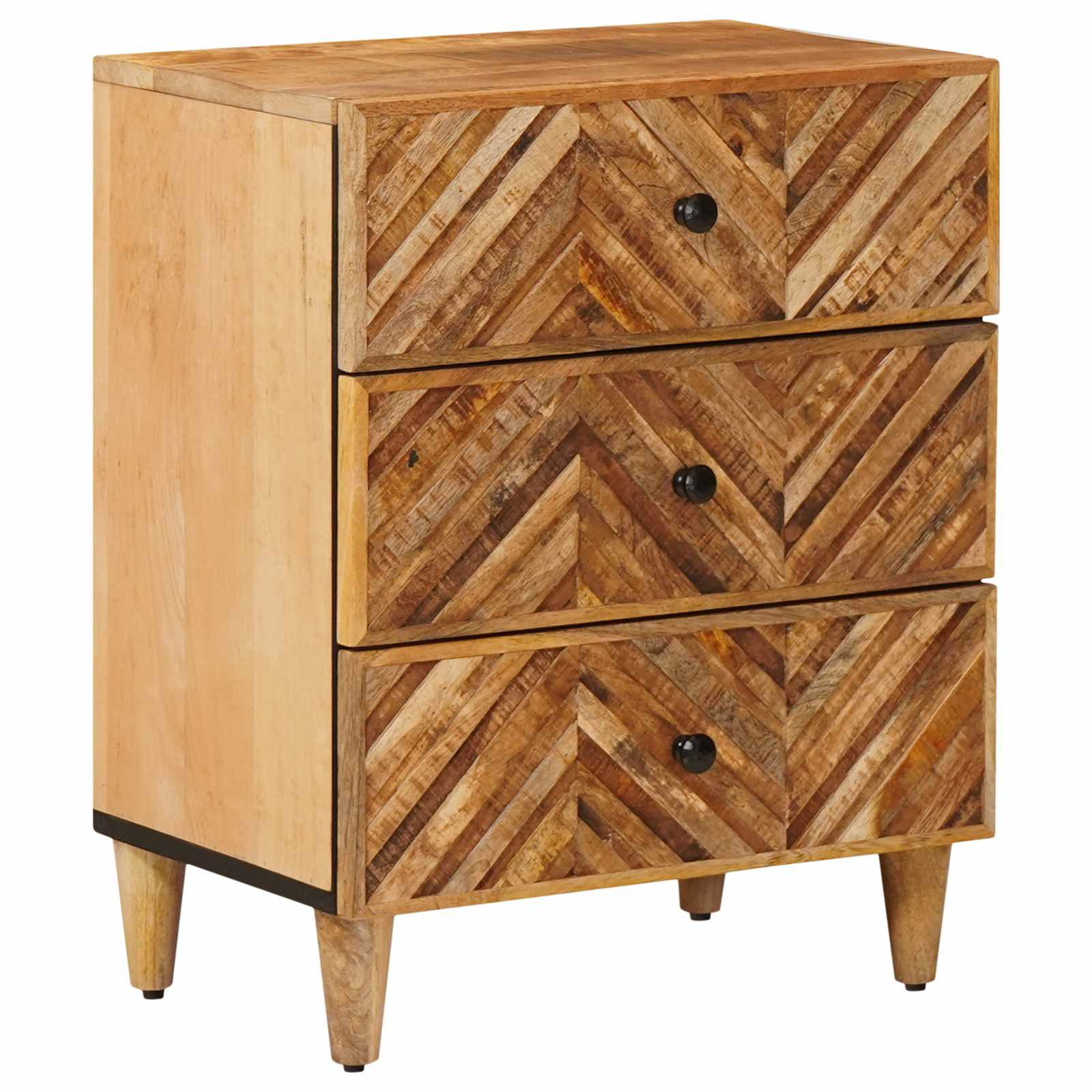 vidaXL Nachttisch Braun 50 x 33 x 60 cm Massivholz Mango