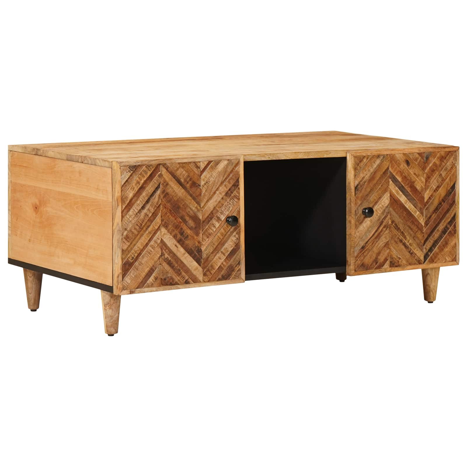 vidaXL Couchtisch Braun 100 x 54 x 40 cm Massivholz Mango