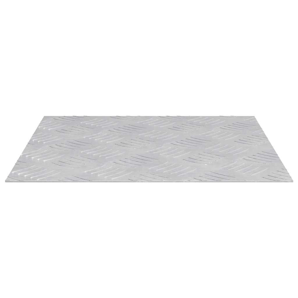 vidaXL Treppe Tritt Quadratisch 2 pcs Silber 40 x 40 cm Aluminium
