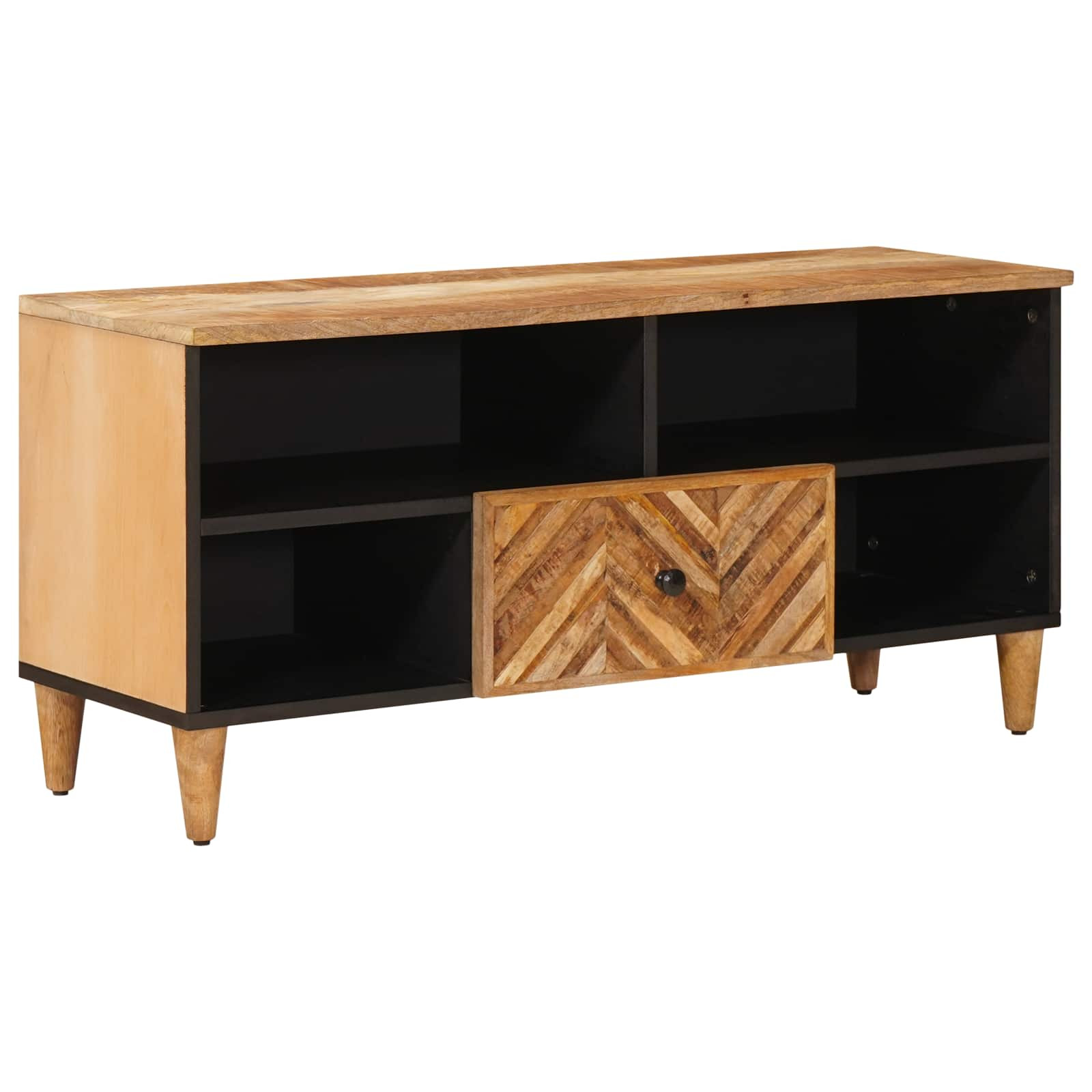 vidaXL Stauraumschränke Braun 100 x 33,5 x 46 cm Massivholz Mango
