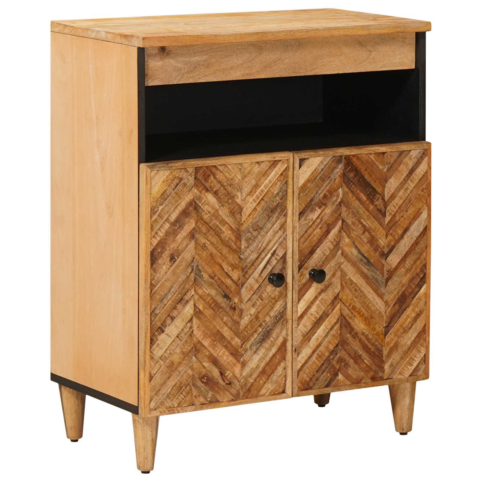 vidaXL Stauraumschränke Braun 60 x 33,5 x 75 cm Massivholz Mango
