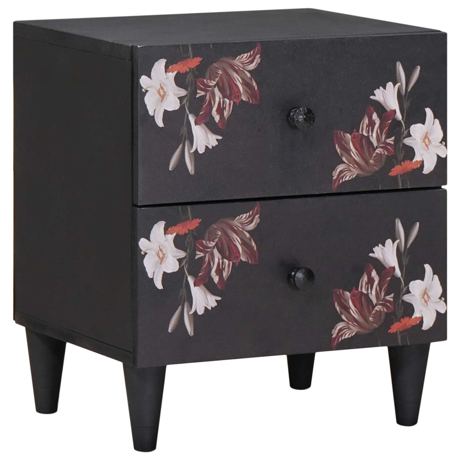 vidaXL Nachttisch Braun 40 x 33,5 x 46 cm Massivholz Mango