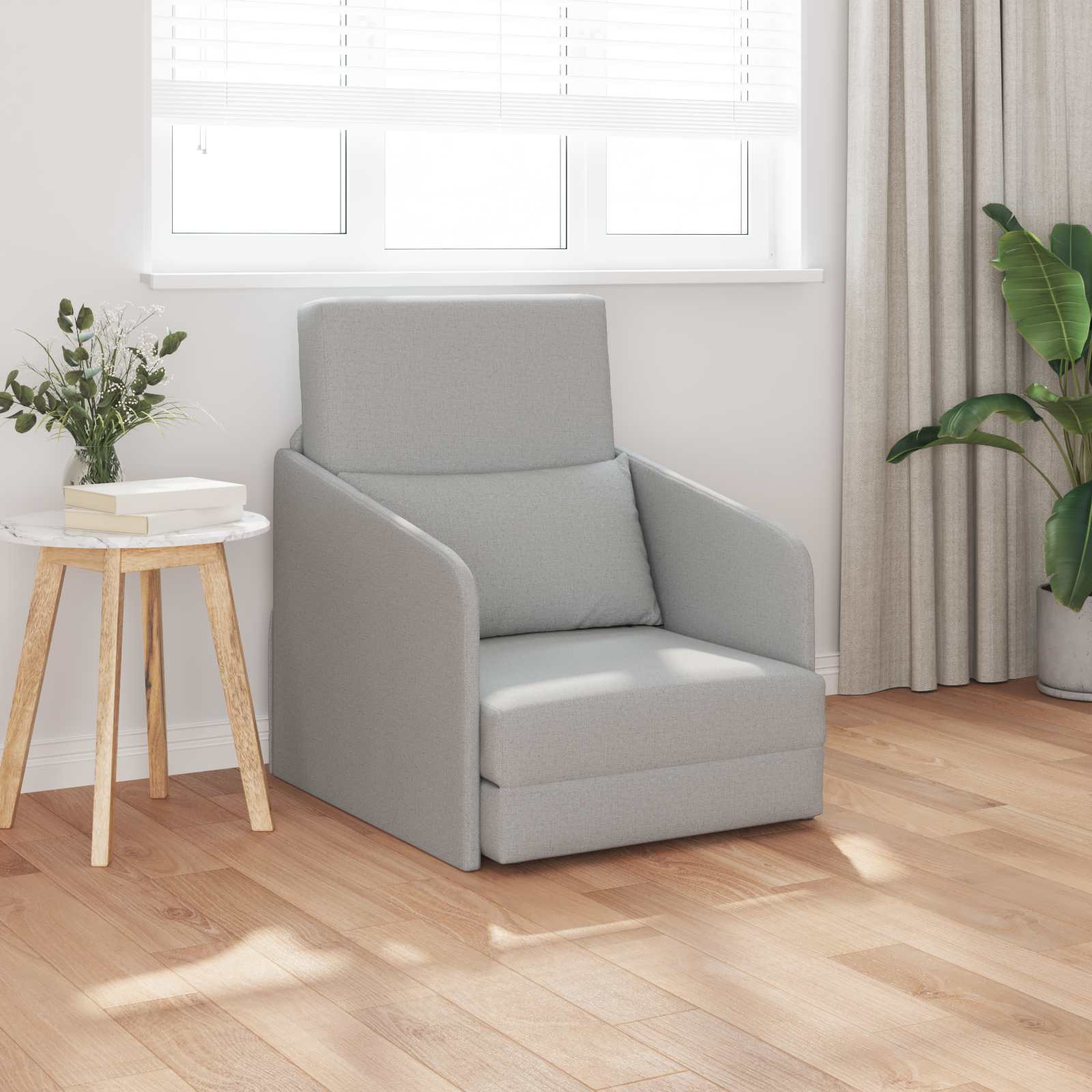 vidaXL Schlafsofa Wolkengrau 65 x 80 x 83 cm Stoff