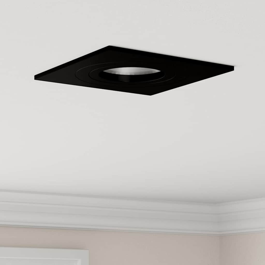 vidaXL Spotlight 24 pcs Schwarz 9 x 9 x 2 cm Aluminium