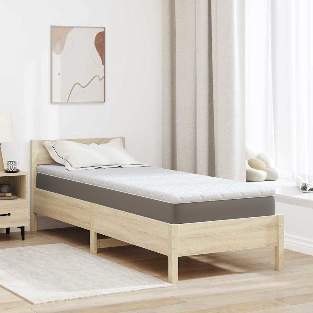 vidaXL Kokosnuss Topper Weiß 80 x 200 cm Jacquard-Stoff