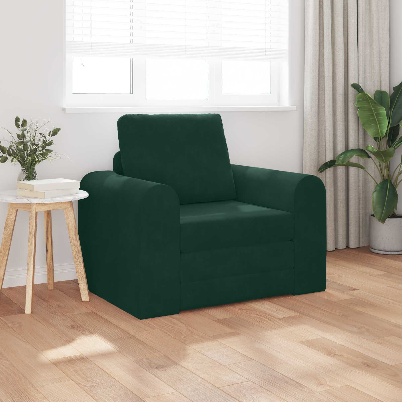 vidaXL Schlafsofa Dunkelgrün 98 x 71 x 83 cm Samt