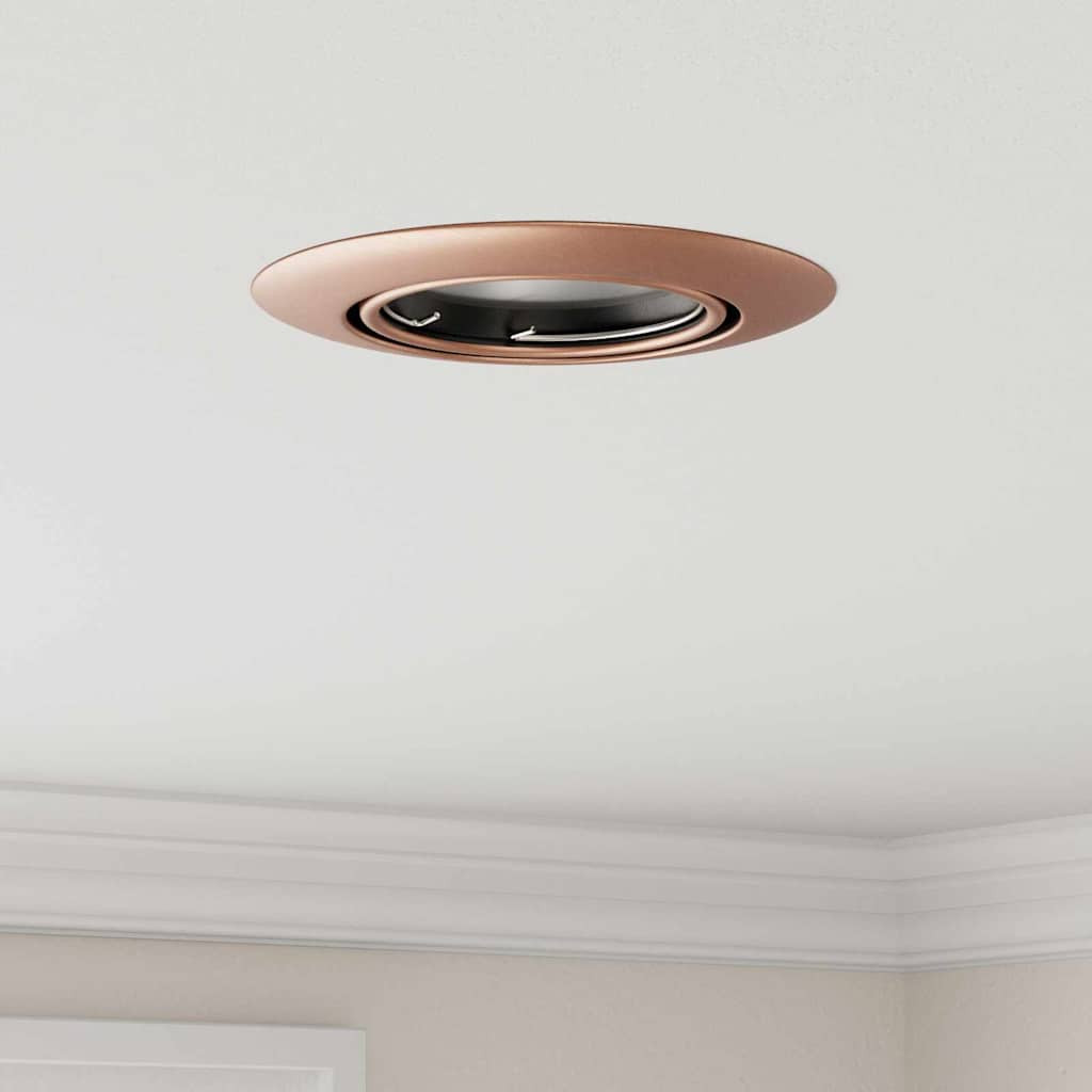 vidaXL Spotlight 6 pcs Kupfer 9 x 9 x 2,5 cm Metall