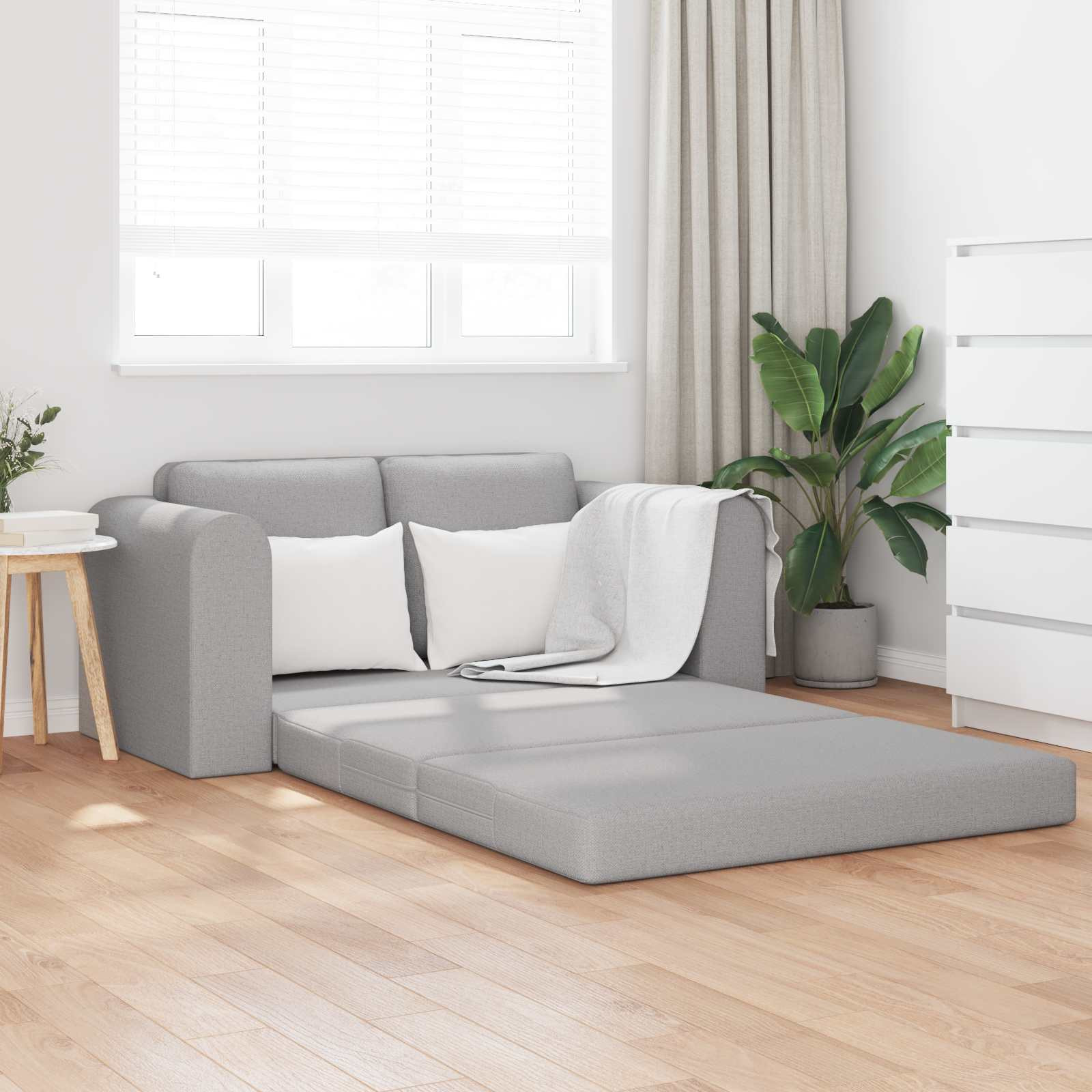 vidaXL Schlafsofa Wolkengrau 148 x 71 x 83 cm Stoff