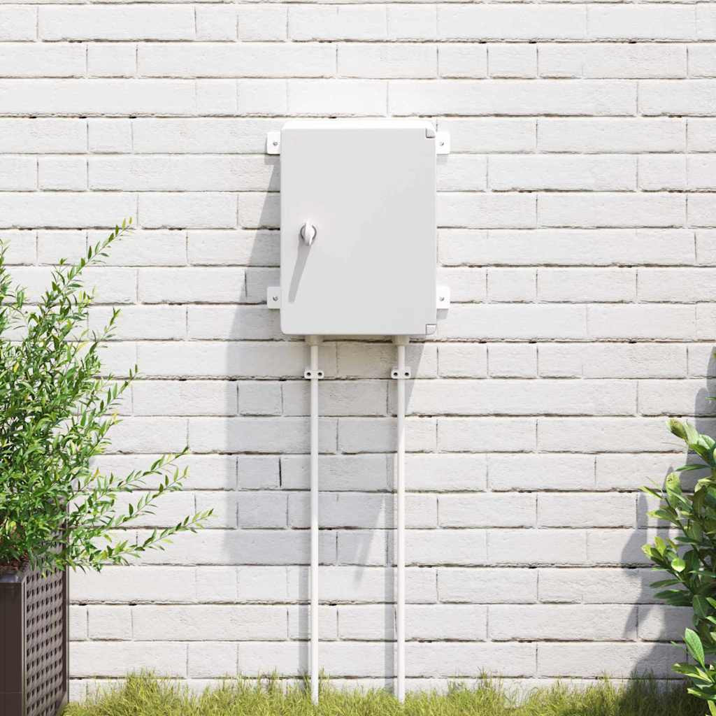 vidaXL Steuerungsschrank Grau 32 x 15 x 35 cm ABS Kunststoff