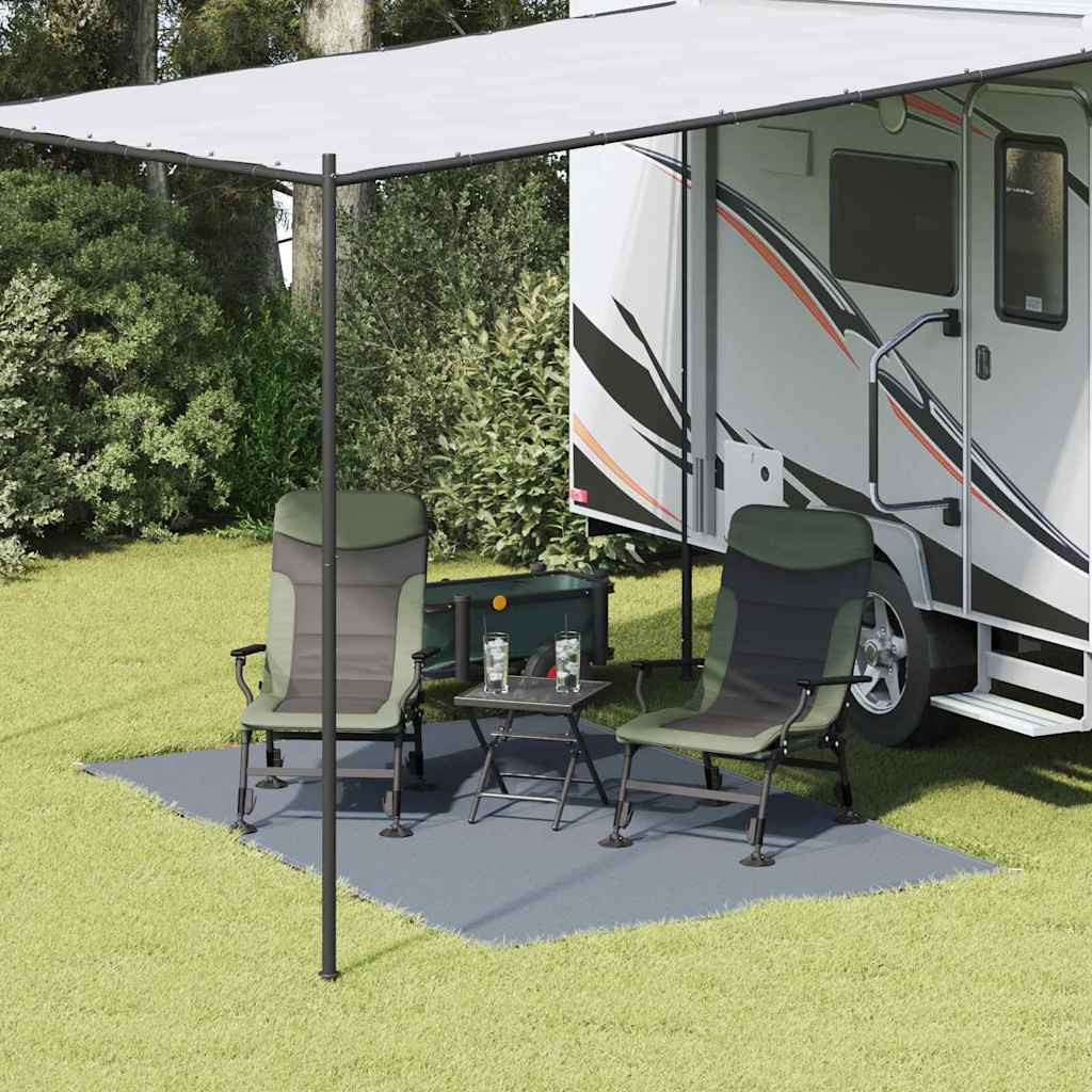 vidaXL Zeltteppich Blau und Grau 300 x 200 cm Polyethylen