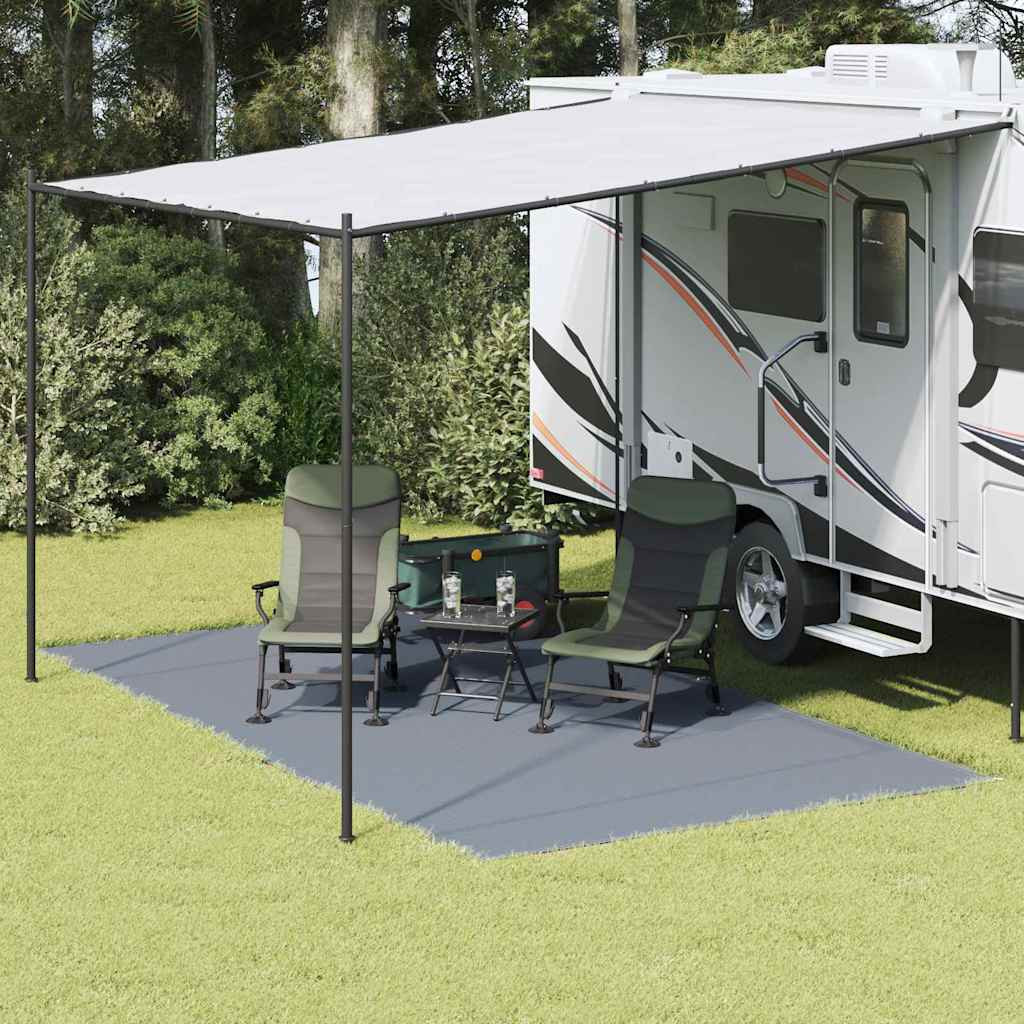 vidaXL Zeltteppich Blau und Grau 450 x 250 cm Polyethylen