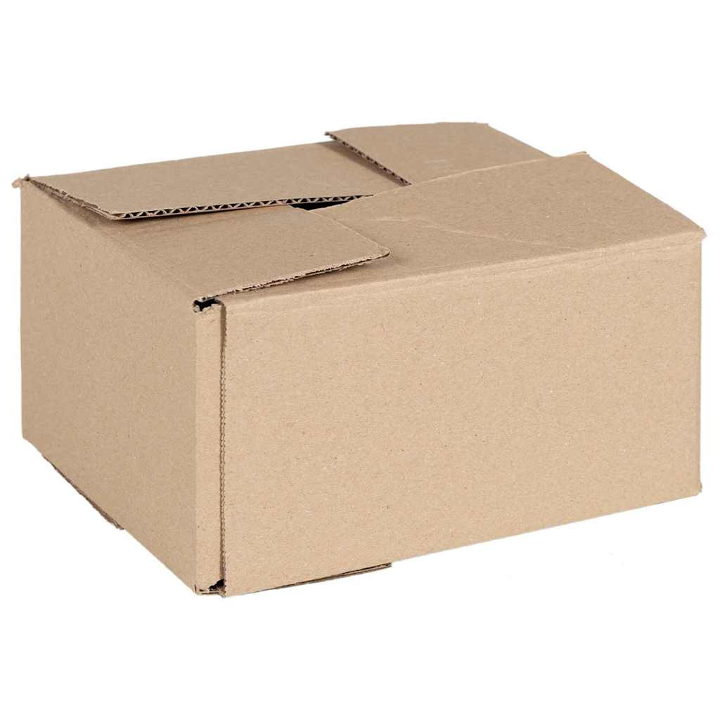 vidaXL Faltbox mit Speicher 50 pcs Natur 20 x 15 x 10 cm Karton