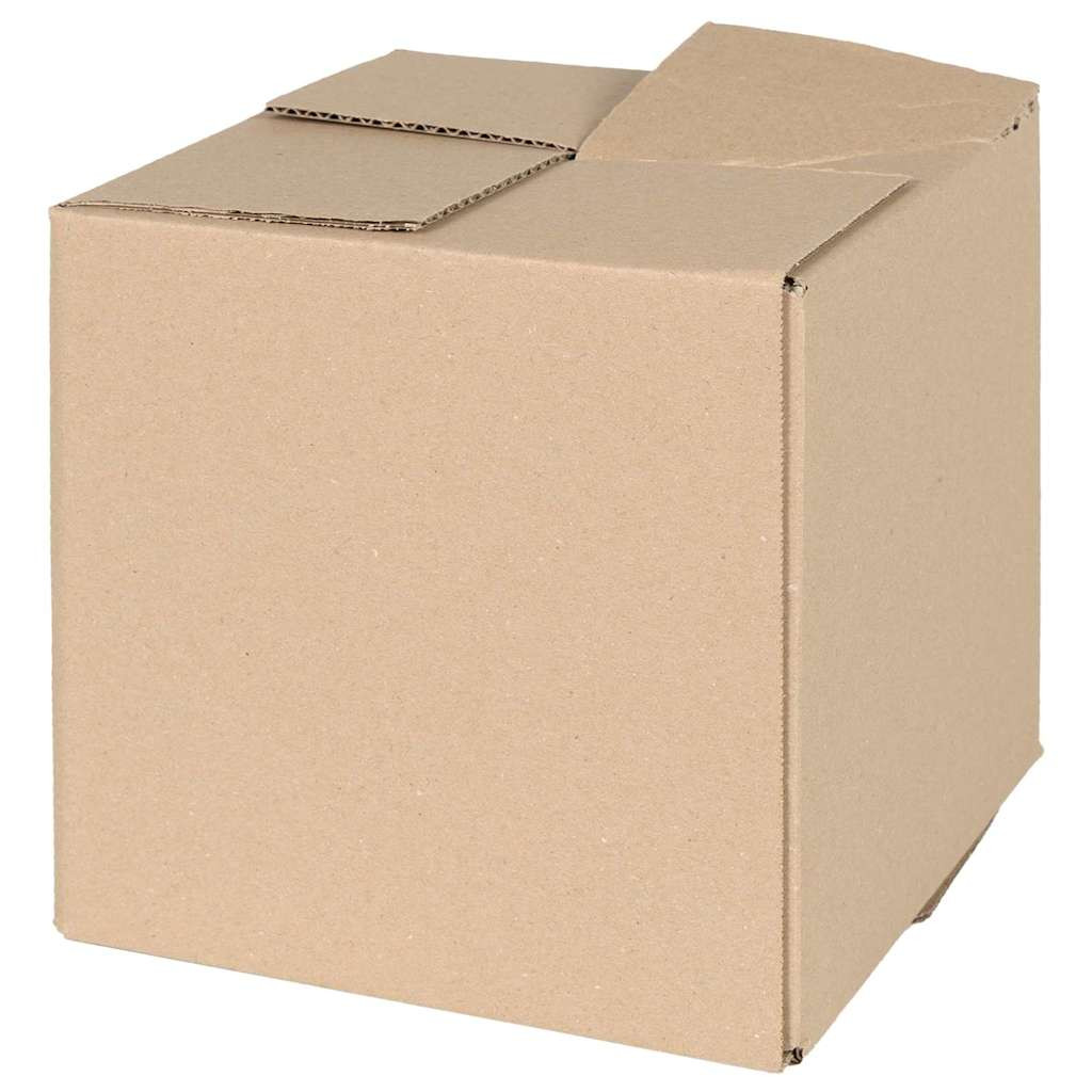 vidaXL Faltbox mit Speicher 50 pcs Natur 20 x 20 x 20 cm Karton