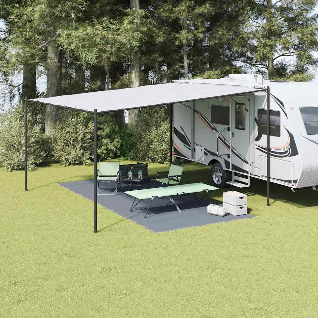 vidaXL Zeltteppich Blau und Grau 550 x 250 cm Polyethylen