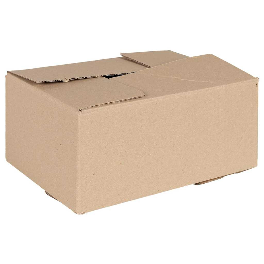vidaXL Faltbox mit Speicher 50 pcs Natur 30 x 21,5 x 14 cm Karton
