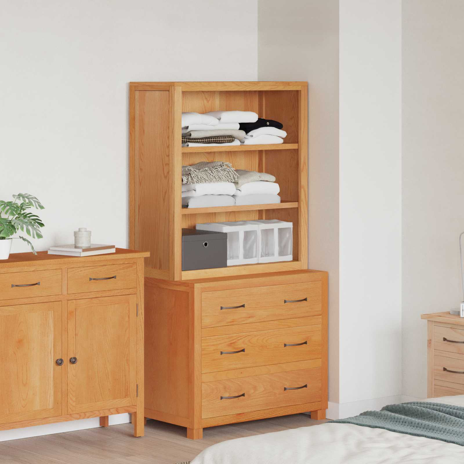 vidaXL Aufbewahrungsmöbel-Set 2 Stk. Braun 80 x 50 x 160 cm