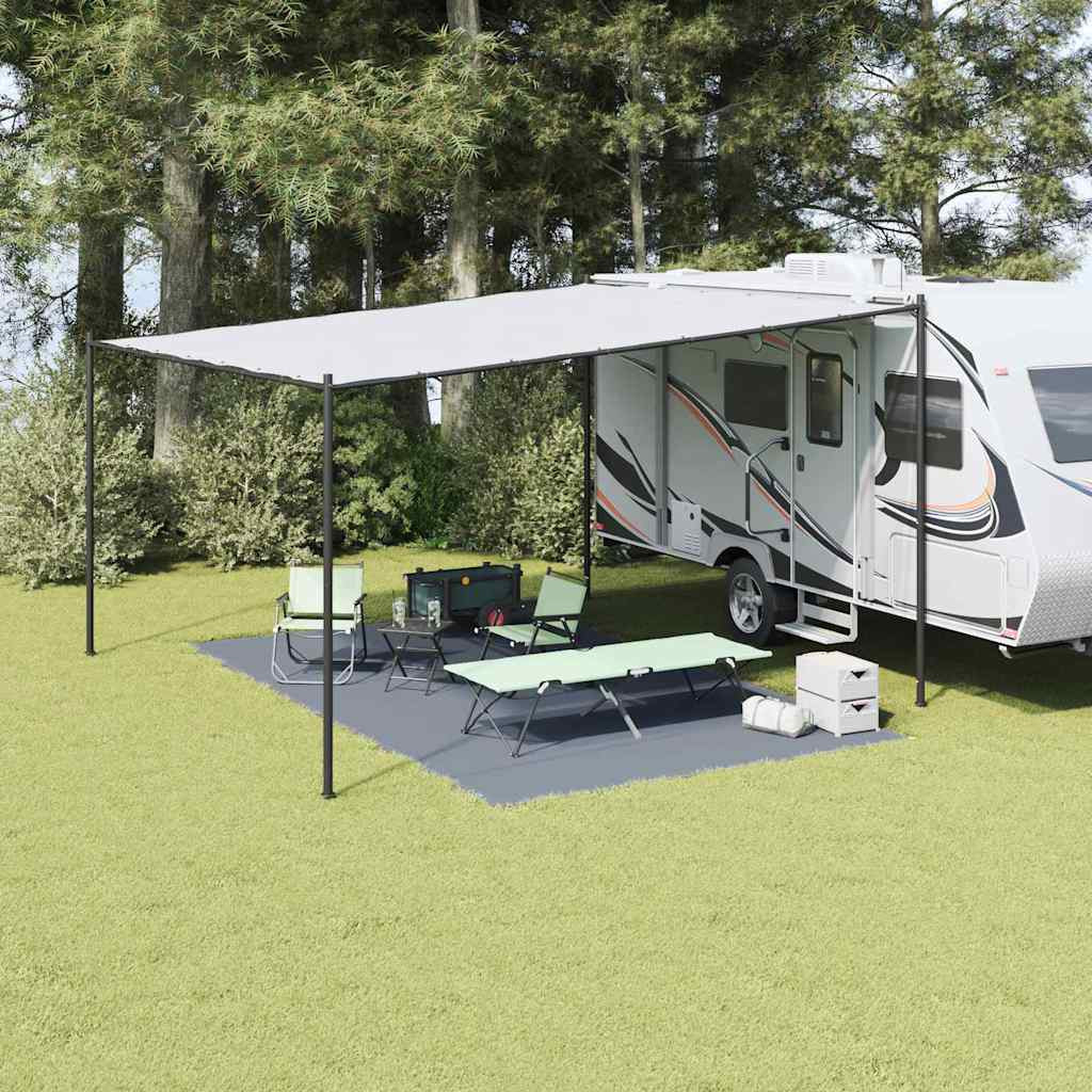 vidaXL Zeltteppich Blau und Grau 500 x 300 cm Polyethylen