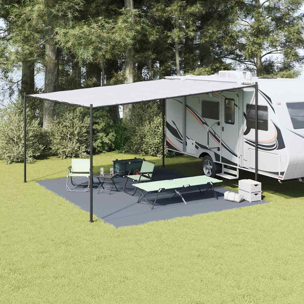 vidaXL Zeltteppich Blau und Grau 500 x 400 cm Polyethylen